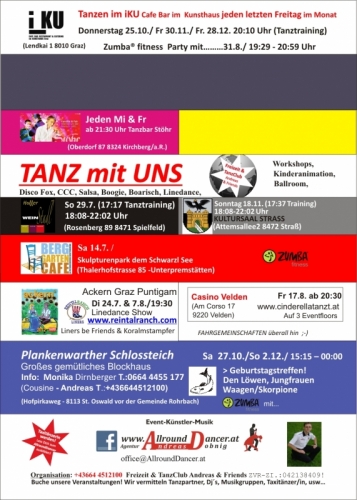 TANZ mit UNS  iKU ab Do 25.10 und 30.11. und 28.12. und  Stöhr